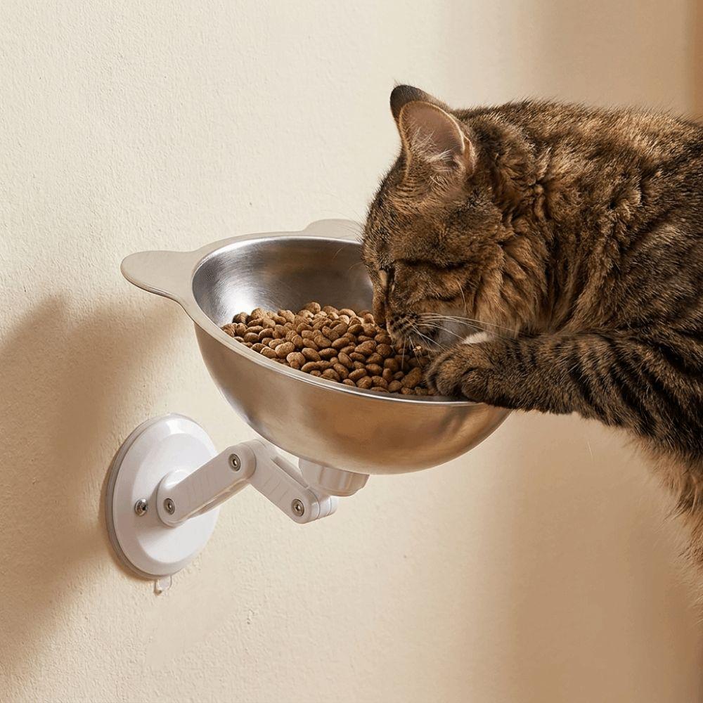 Height Adjustable Magnetic Cat Bowl Space Saving Cat Food Bowl Cervical Spine Bowl  Pet Feeding