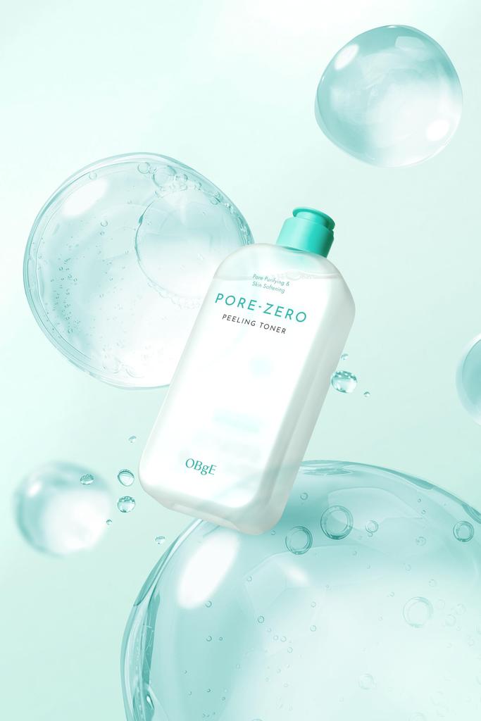 OBgE Pore Zero Peeling Toner 310ml cica niacinamide for sensitive and dark High-concentration skin, dullness, sebum, spots.