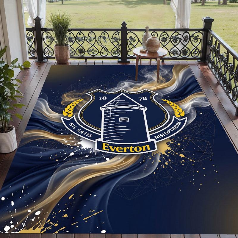 Soft Floor Carpet Everton Football Pattern Area Rug Decorative Mat For Home Room Decoration