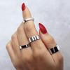Chic Simple Women Rings Stainless Steel Plain Band 2/4/6/8/10mm Tube Shape Ring Candid Jewelry