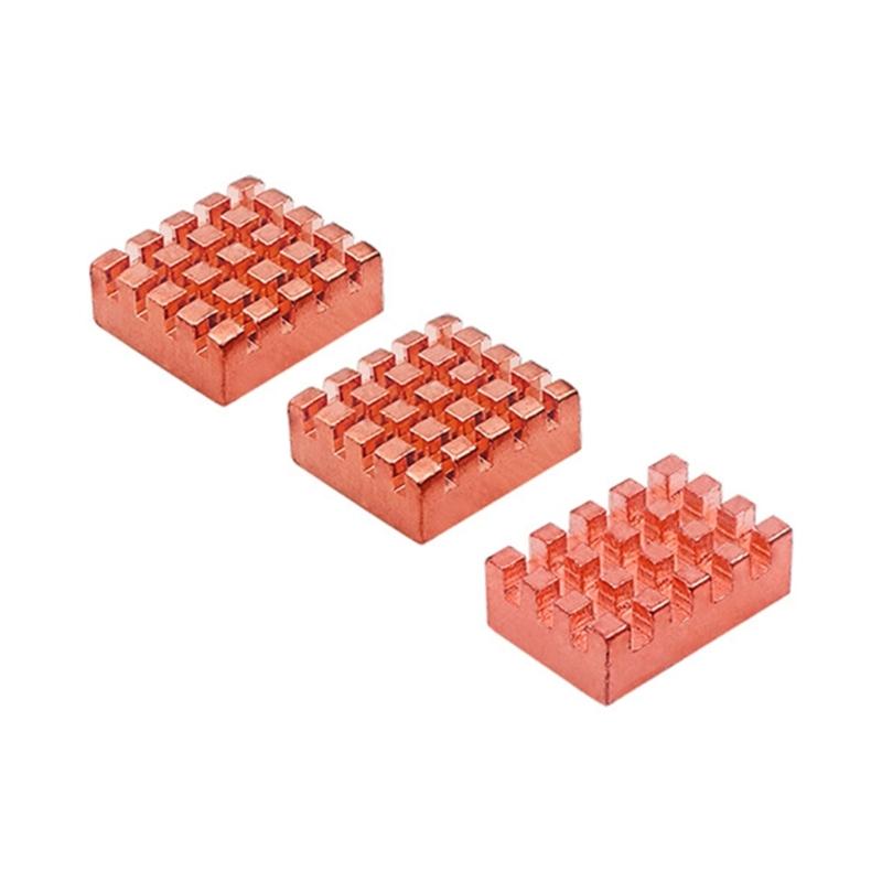 

Efficient Cooling Pad Copper Heatsinks 3Pcs Pack For K2B H618 Cooling Long Use for Development Board 1
