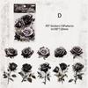 Journamm 10pcs/pack Rose Theme PET Stickers Flowers Stickers DIY Scrapbooking Collage Diary Aesthetics Decor Sticker Stationery