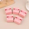 5Pcs Bow Jewelry Box Ring Earrings Bracelets Necklace Organizer Paper Jewelry Gift Packaging Box Wedding Proposal Supplies