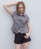 Aendeuel Roll-Up Cotton Shorts - Charcoal