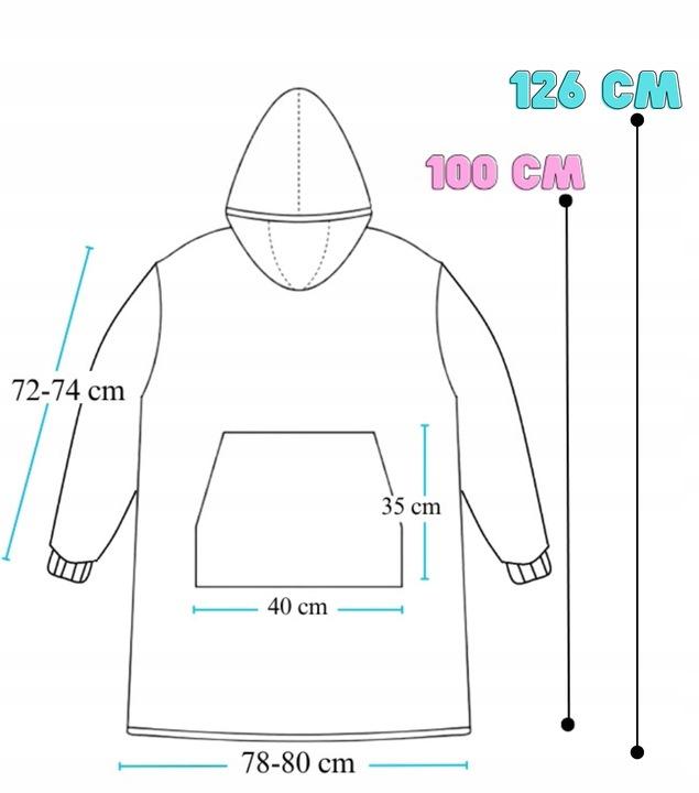 Blanket Sweatshirt Oversize Warm Thick Blanket Sweatshirt 2In1Xxl Capybara Furry [Ub-Kb-Wz-9]
