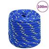 152472 vidaXL Boat Rope Blue 18 Mm 100 M Polypropylene