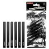 Compressed Charcoal Sticks for Sketching Soft Medium Hard Sketch Kits Tools for DIY Art Project Students Teachers 6 Pack