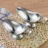 Sauce Dripless Lip Salt Spice Gravy Boat Hotel Kitchen Restaurant steak Sauce Lip Stainless Steel Sauce Boat Sauce Storage Box
