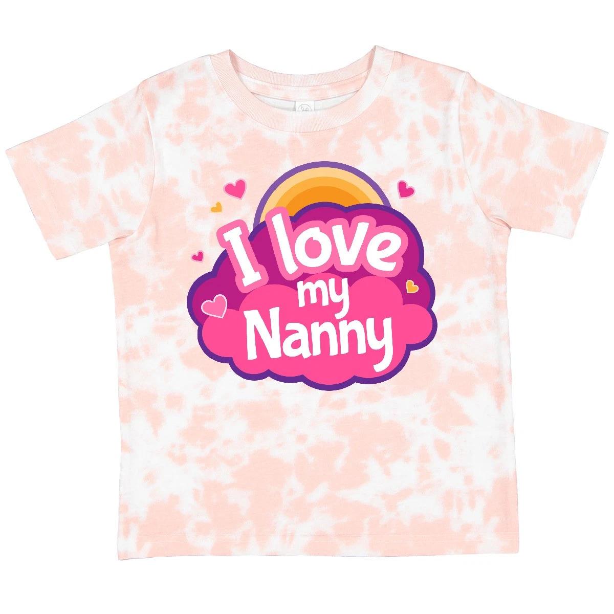 Inktastic I Love My Nanny Grandchild Toddler T-Shirt Grandma From Grandkids Cute 110