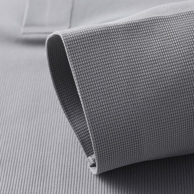 Hengyuanxiang Men's 7A Antibacterial Seamless Long-Sleeve Polo Shirt