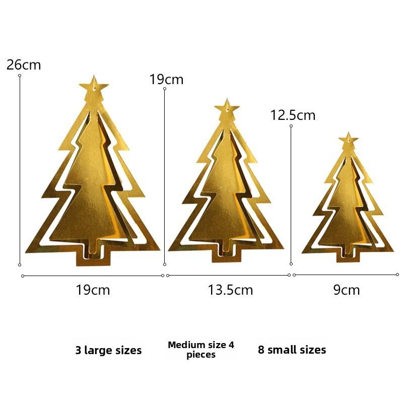 Christmas Holiday Scene Decorations Mini Snowflake Tree Star Festive Hanging Ornament