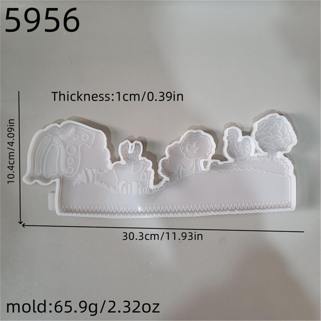 Silikonform Älghuvud Väggkonstform Kristall Epoxiharts Hantverksformar Väggupphängningsformar för Hemdekorationer