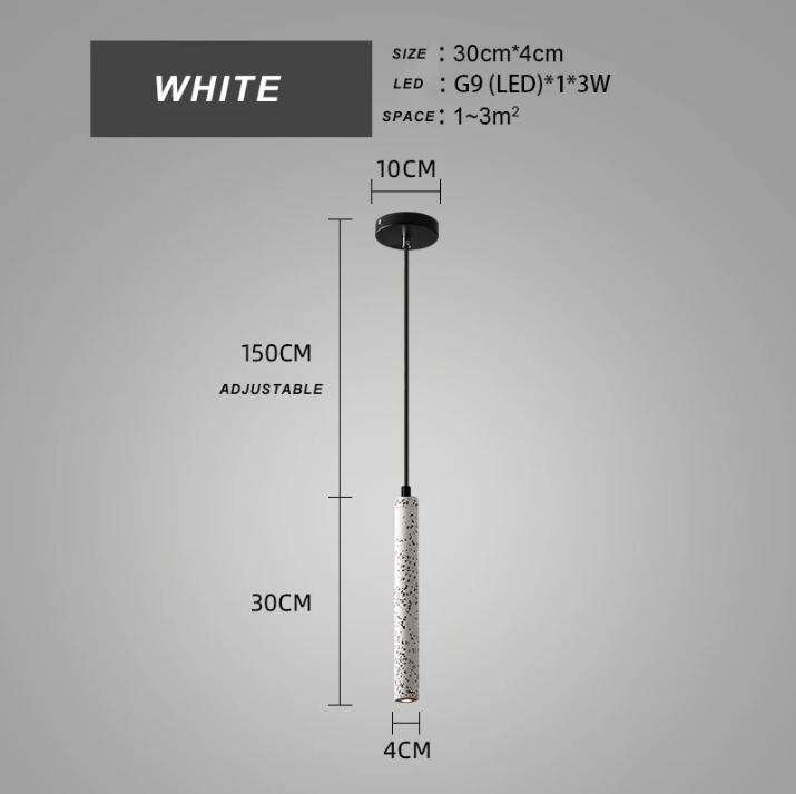 

Подвесной светильник из цемента для кухни, ресторана, отеля, декоративный, скандинавский, современный, бетонный, светодиодный, трубчатый, подвесной светильник для декоративного освещения 4000k белый