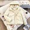 Winter new down padded clothes women's short removable thickened padded clothes fashion casual hooded padded jacket