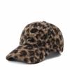 Polyester Animal Print Baseball Cap with Thick Soft Lining, Firm Bill and Rear Adjustment for Adult Unisex Cold Weather Wear