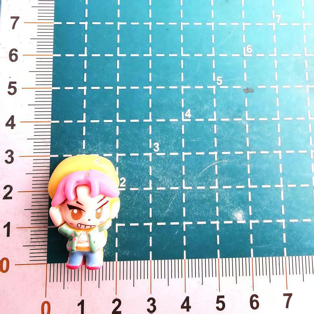 Cartoon Witch Group Resin Miniatures: Fridge Magnet, Car Decor, Phone Case Charm, Keychain, DIY Accessories.