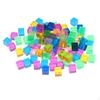 100x D6 16mm Transparent , Cubes Colorful for Games Teaching Math