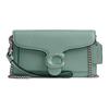 Tabby 18 Logo Polished Pebble Leather Envelope Shoulder Bag Women Shoulder Bag Aquamarine CJ925-LHAQM