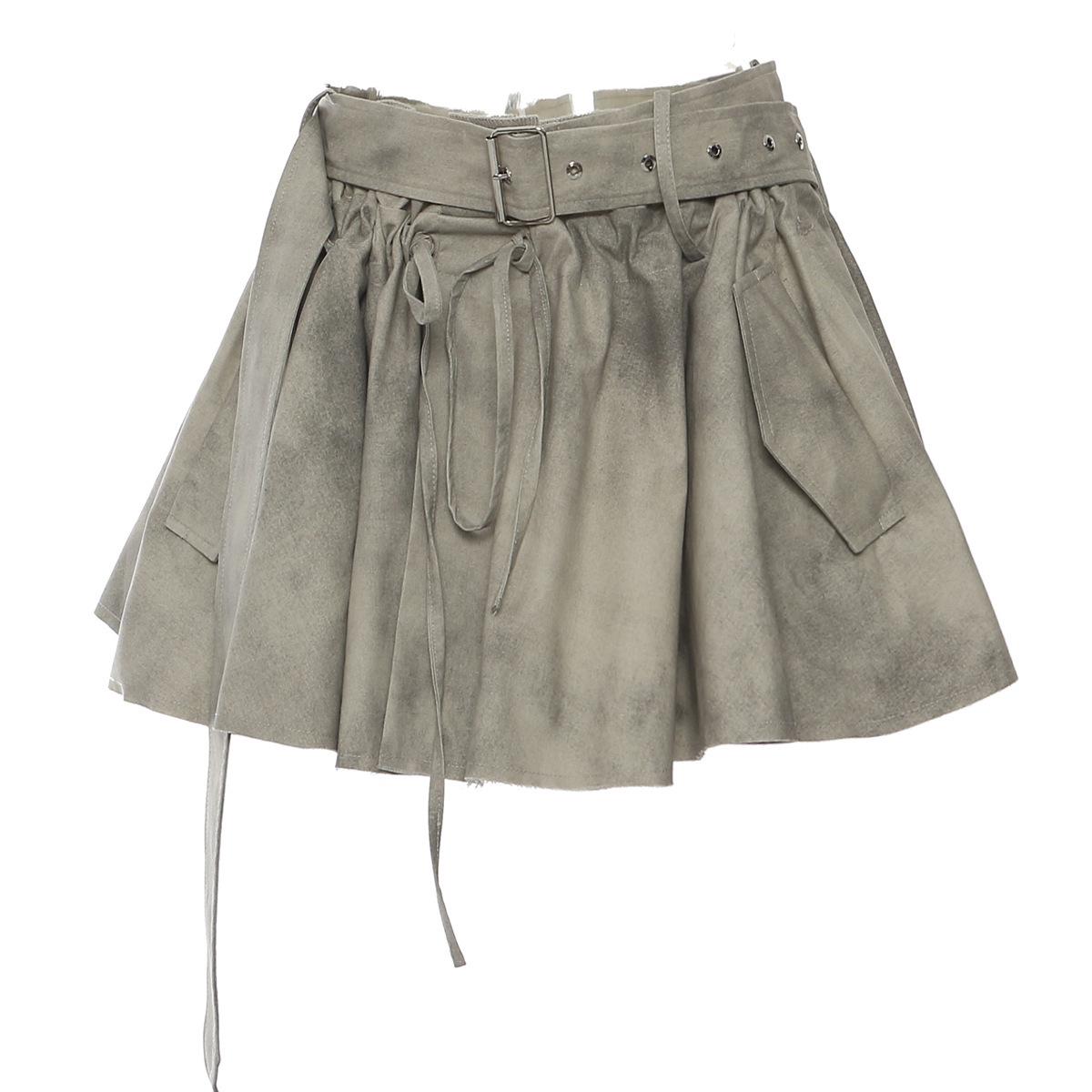 

Камуфляжный тренч и полуюбка, повседневный комплект S