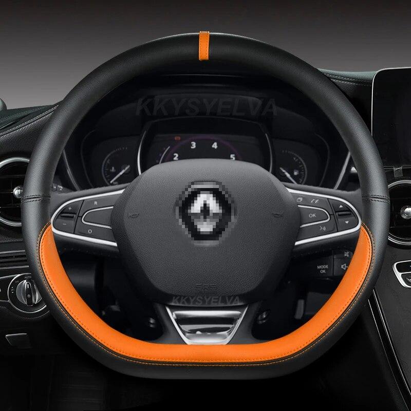 Car Steering Wheel Cover For Scenic Clio Laguna 2 3 4 5 Kangoo Fluence Megane Trafic Talisman Twingo Kaptur Accessories