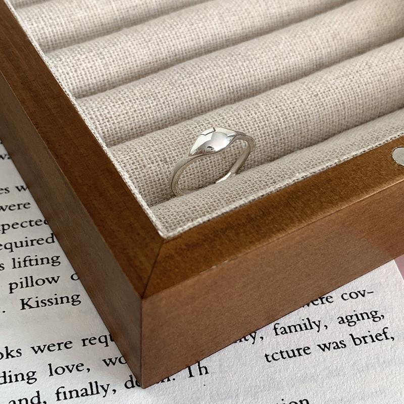 Elegant Design Geometric Copper Ring For Women Trendy Minimalist Adjustable Statement Fashion