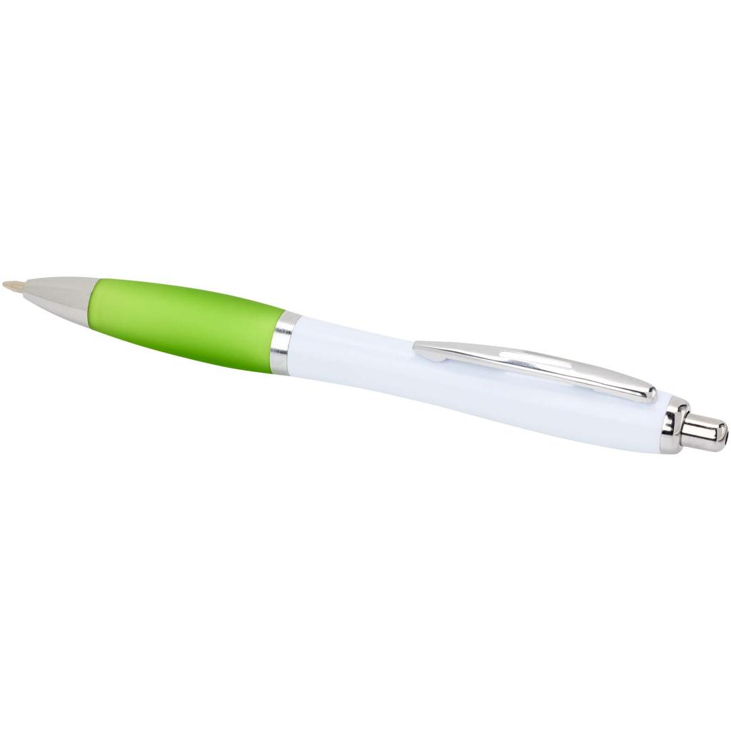 Plastic pen recycled "Nash" (blue ink) Grein lime