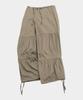 SOME PLACE Balloon Fit Wide Cotton Basic Pants With Shirred Cut-Out Strap Pocket Details_3 Colors