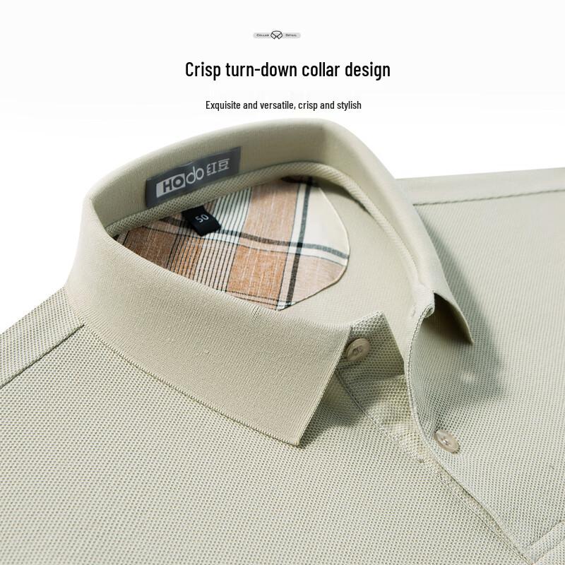 Hodo 100% Cotton Men's Long-Sleeve Polo Shirt