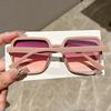 Extra Large Fashionable Fashion Sunglasses for Women with Square Plastic Decorative Glasses for Daily Use and Outdoor Travel