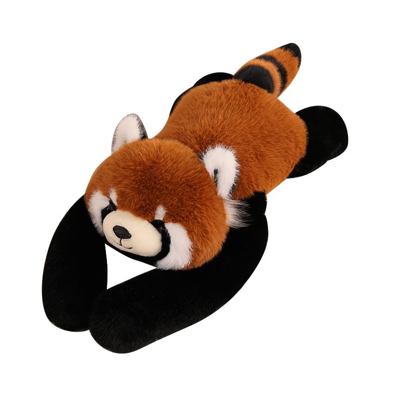 Kawaii Animal Soft Plush Toys Long Lying Panda Raccoon Sloth Plushies Animal Dolls Gifts For Friends