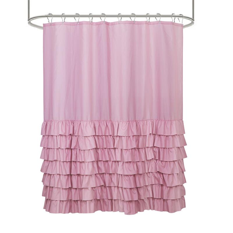LISM Large Lace Shower Curtain