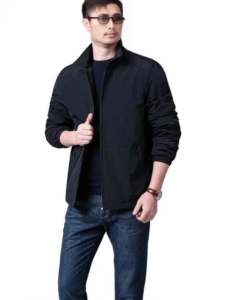 2026 Spring/Autumn Men's Loose Korean Style Casual Outdoor Jacket for Middle-aged and Elderly
