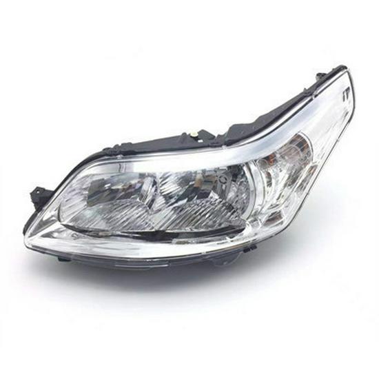 Compatible Citroen Old Sega Headlight Assembly for 08-11 Sedan/Hatchback, Black & White Background. Single pack