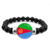 287 Länder Nationalflagge Druckknopf Elastisches Band Perlen Länderflagge Unabhängigkeitstag Perlen Schmuck Perlenarmband