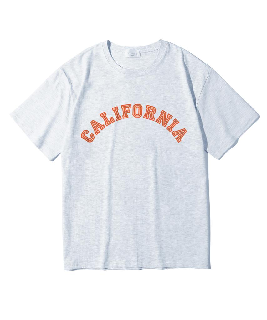 Oeta California Double Cotton Oversized Short Sleeve T-Shirt Ots26014(8 Colors) (Type A)