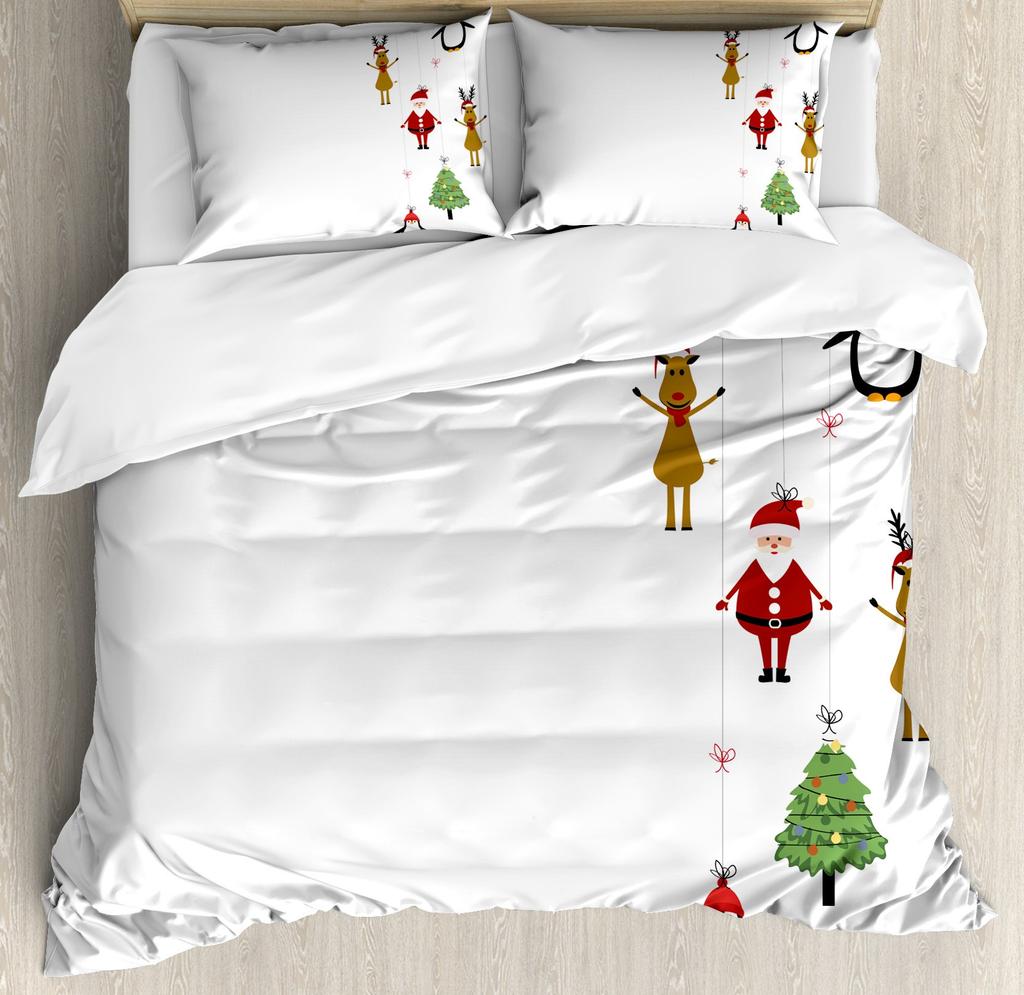 Comforter Christmas Xmas Tree Queen Size Soft Comfortable And Warm Printed For Boys And Girls Room Decoration