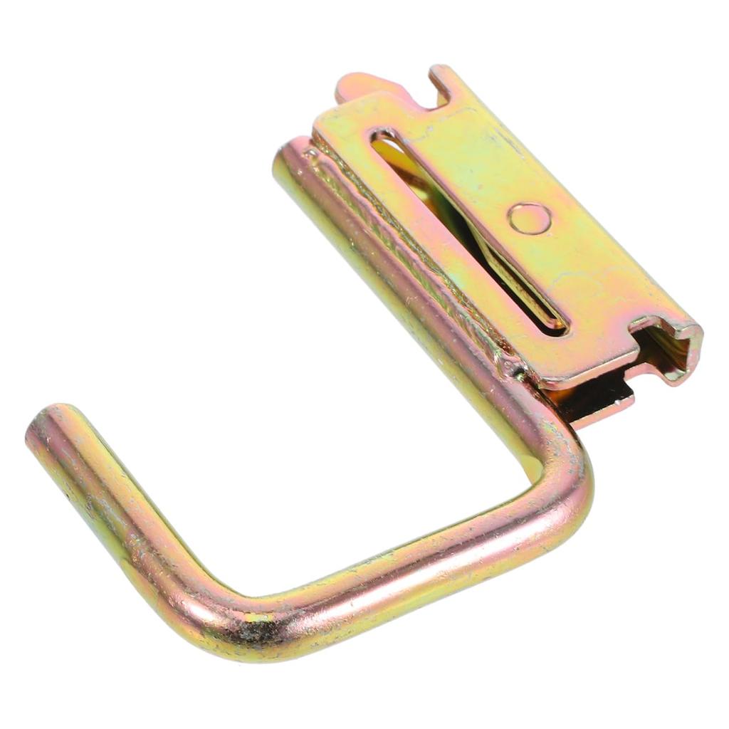 Mobestech 4pcs Fixed Hook Rail Tool E-Track Hanger J Hook Enclosed Trailer Hook Enclosed