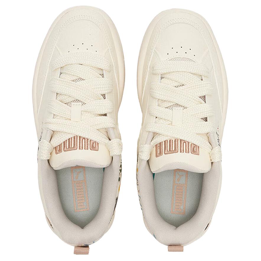 Puma Park Lifestyle Graffiti Comfortable Fashion Lightweight Low-Top Skate Shoes Unisex Sneakers Beige 405257-01