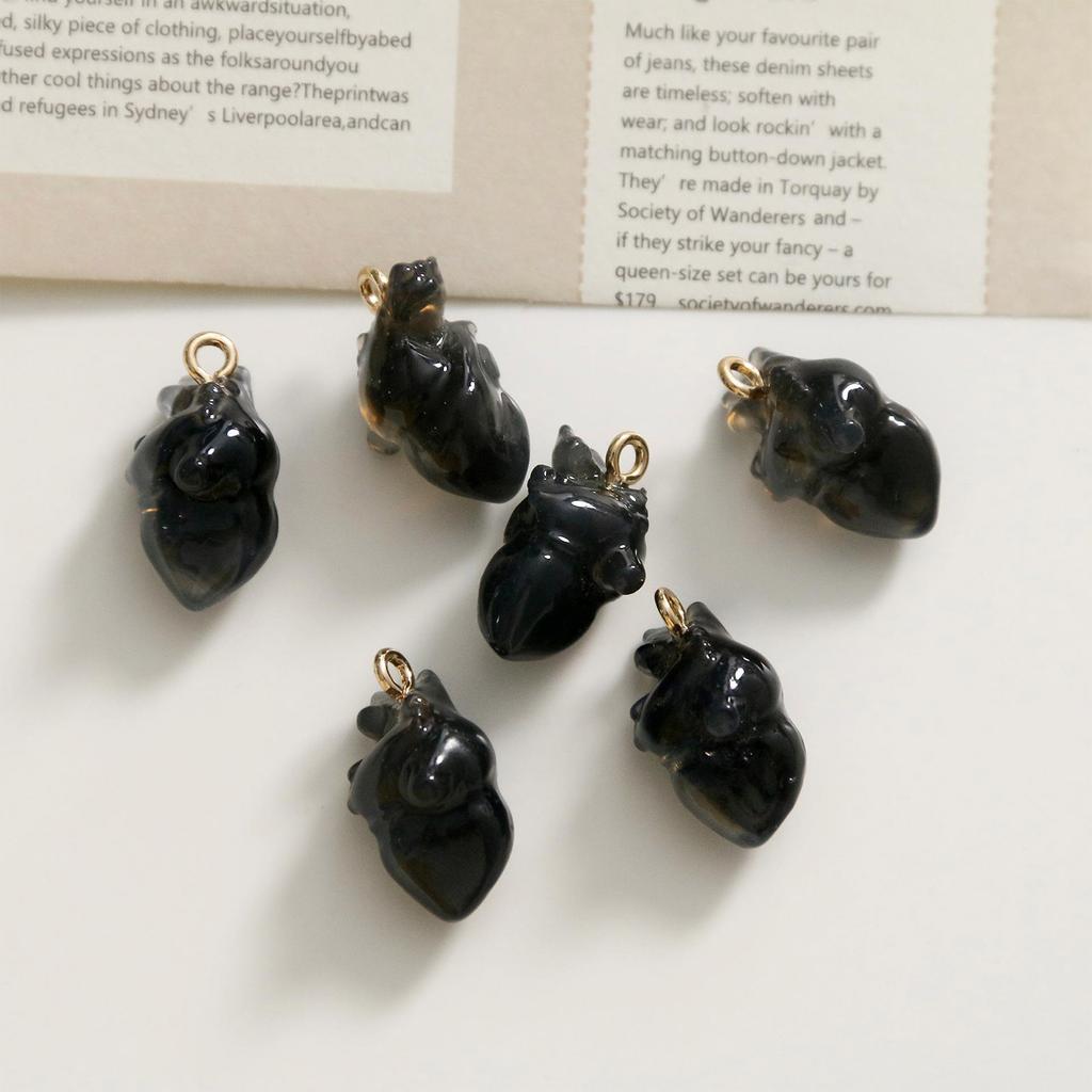 DIY Resin Heart Pendant Unique Accessories Jewelry Making Supplies Jewelry Charm Resin Material Resin Charm Pendants