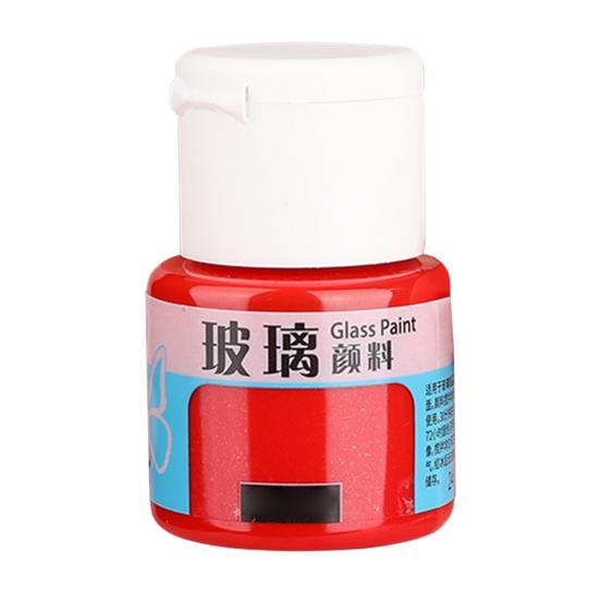 20ml Safe Healthy Glass Paint Vibrant Color Siliceous Glass-Color Paint Wine Bottle Ceramic Glass Pigment