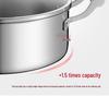 304 Stainless Steel Hot Pot: Three-Layer Thickened Soup & Frying Pan, Large Capacity Household Cookware