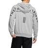 adidas Lockerer Zip-Up Hoodie mit gedruckten Buchstaben Unisex Oberteile Grau IA9437