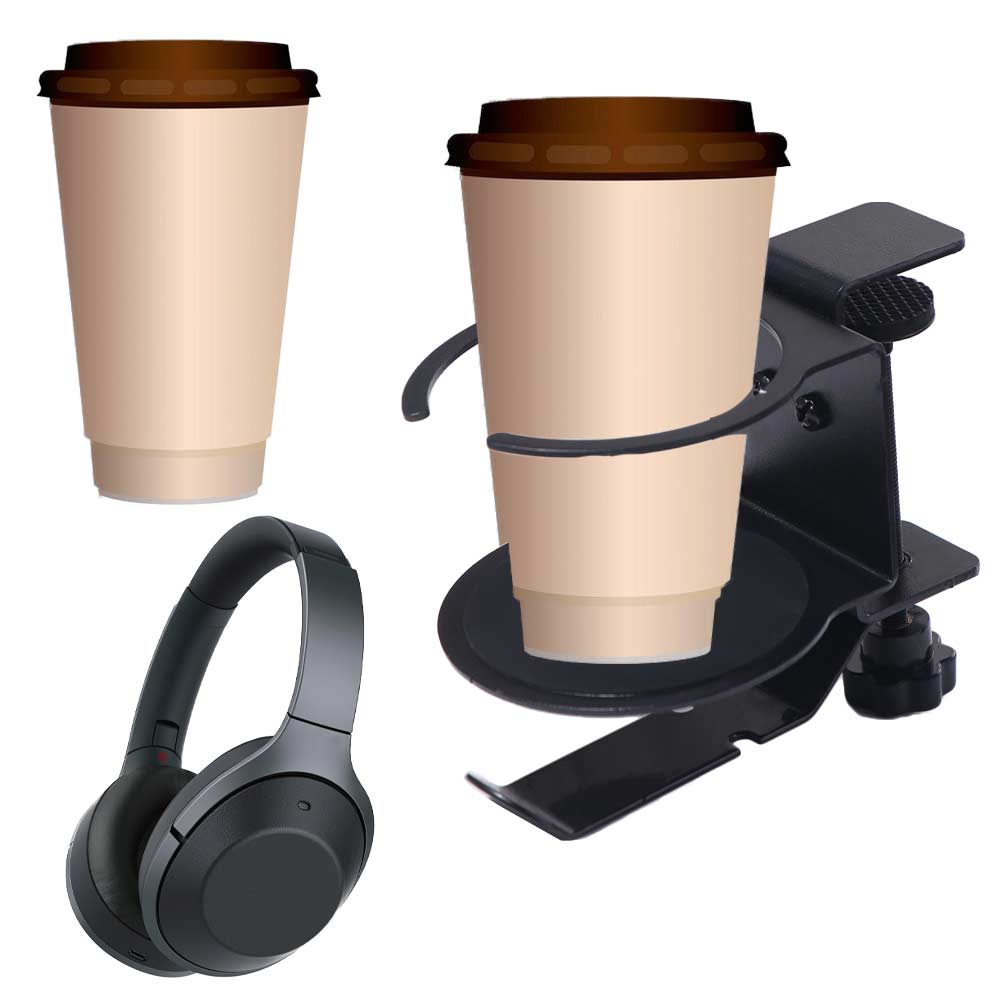 Desktop Mount Gaming Headphone Stand 360 Degree Rotating Earphone Holder  for Gamers