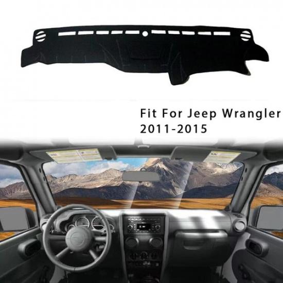Best DashMat Cover Dashboard Non-slip Sun Protector For Jeep Wrangler 2011-2015
