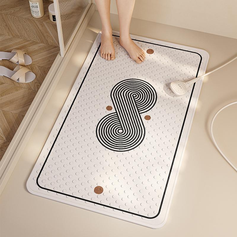 

Геометрический графический противоскользящий коврик на присоске для детей, пожилых людей, беременных женщин, для ванной, купания, противоскользящий коврик на присоске для пола 40*70cm