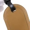 Used 11491 FF Logo Name Badge Travel Tag 7AS115 AL8H F1IKC 7989 Logo Khaki Calfskin Unused Zucca Fabric Brown Unisex