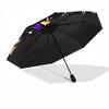 1pc Cosmic Painting Automatic Open/close Folding Umbrella, Compact Portable Travel Umbrella, Perfect Birthday/Christmas, Cute Umbrella, Dura