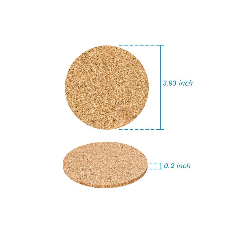 12 stuks Ronde Kurken Onderzetters Antislip Kurken Onderzetter Hittebestendig Pad Thee Koffie Mok Drankhouder Tafeldecoratie Keukenbenodigdheden