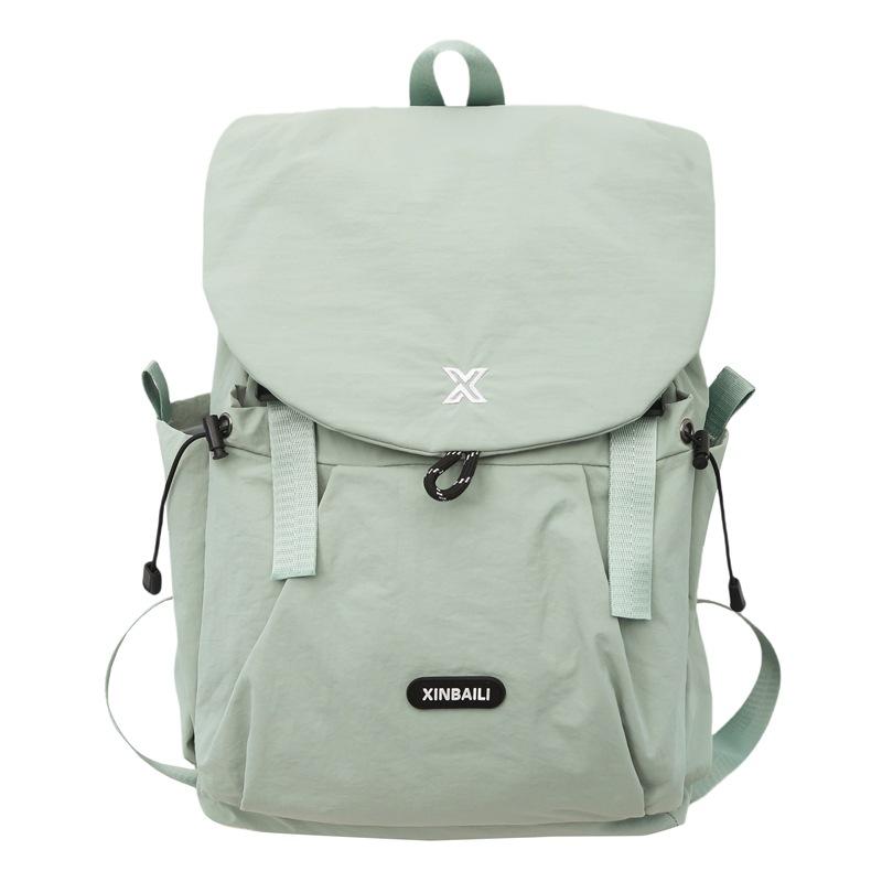 Outdoor Light Travel Backpack Large Capacity Leisure Backpack Contrasting Color Commuter College Student Schoolbag Men and Women