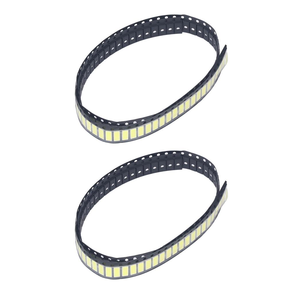 200Pcs White 6V SMD LED Light Bead Color Temperature 6000‑6500K LCD TV Backlight Bead